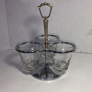Kromex MCM vintage caddy condiment drink barware